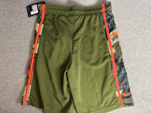 Nike Russell Wilson Shorts Boy L 12-13YRS Rough Green Pull On Athletic Mesh Logo - Picture 6 of 6