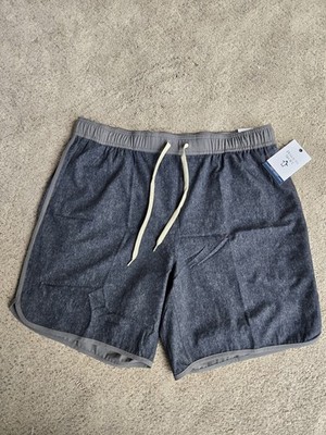 Penguin Sport Men's Active Shorts Stretch Moisture Wicking Gray Size Large