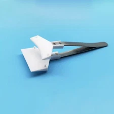 Wide PTFE Forceps tweezers alkali acid resist high temperature lab Wafer pincher