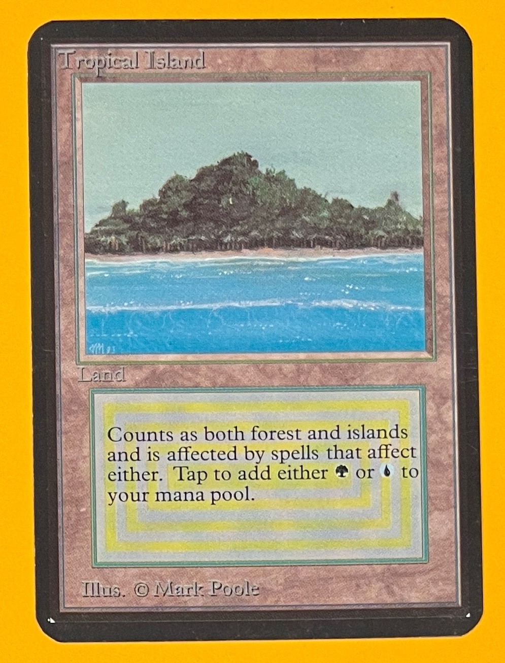 MTG TROPICAL ISLAND (Ink) Alpha (OldManMTG 011-210)