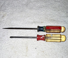 Craftsman 2pc Screwdriver Set Slotted & Phillips Made in USA 41577 Z WF