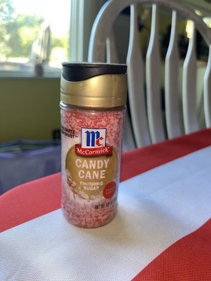 McCormick Candy Cane Finishing Sugar New 