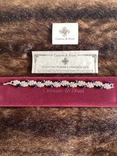 Camrose & Kross Jacqueline Kennedy Simulated Sapphire/Diamond Bracelet NewInBox