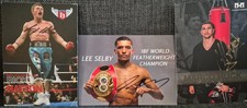 3 Signed Promo Boxing Cards -