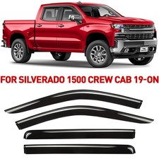 Rain Guards Vent Visors Shade for Chevrolet (Chevy) Silverado 2019-2026 Crew Cab