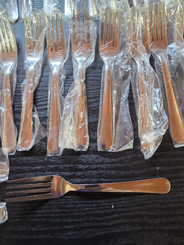 Lote De 51 HORQUILLAS DE CENA Inoxidable - 21 ACTUALIZACIÓN ACERO INOXIDABLE CHINA Nuevo Foto 2 de 4