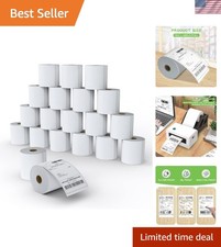 4x6 Direct Thermal Shipping Labels - 20 Rolls of 4