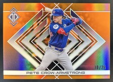 2025 Topps Transcendent Pete Crow-Armstrong Icons Chrome Variation Orange #/25