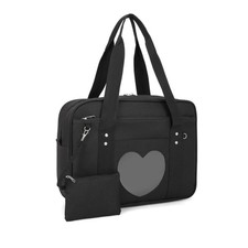 Heart Shape Window Japanese Handbag Versatile as a Laptop Bag Shoulder Bag