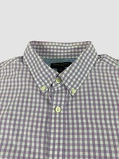 Banana Republic Men  s Large Gingham Long Sleeve Button Up Shirt Casual Dress