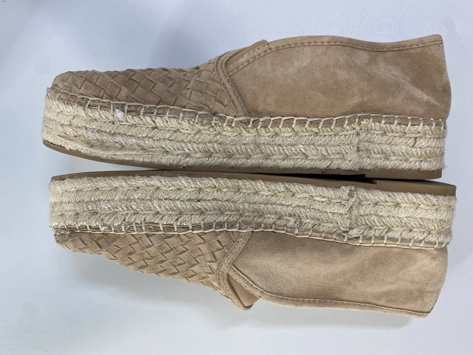 Alpargata Sam Edelman Mujer Gamuza Sin Cordones Talla 10B Rich Mom Tranquila Lujo Preppy Foto 4 de 4