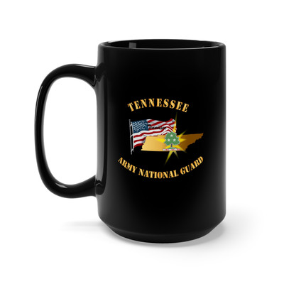 Black Mug 15oz - DUI- ANGE- TENESSEE  WITH FLAG - Gold X 300
