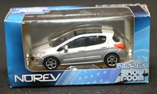 Norev Showroom Peugeot 308 1/60 Scale Diecast Model Silver Metallic NIB