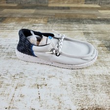 Hey Dude Wally Funk Jersey Jacquard Kids Loafer Shoes Sz 13 C13 Gray Multi