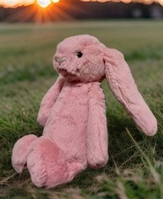 Jellycat Small Bashful 7.5" Pink Pom Pom Bunny Plush