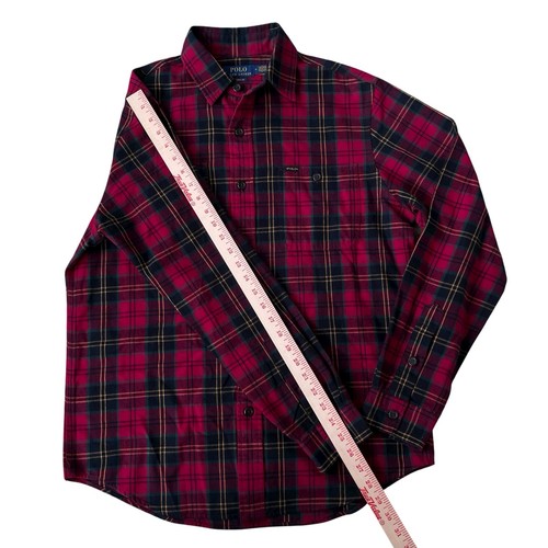 Polo Ralph Lauren Hemd kariert Knopfleiste Flanell Arbeitshemd Größe Medium $ 125 - Bild 3 von 9
