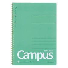 KOKUYO Spiral Lined Notebook, 10'' x 7'' Pastel Journal B5 Semi-B5, Green
