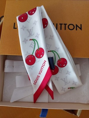 Louis Vuitton Takashi Murakami Bandou BB TM Monogram Cherry Scarf
