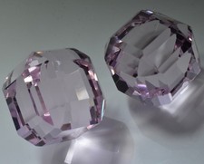 Lab-Created Stunning Cube Cut CERTIFIED 96.25 Ct Kunzite Pink Loose Gemstone
