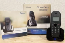 Ooma Telo Handset Charging Cradle & Wireless Line Black Working - Requires Telo
