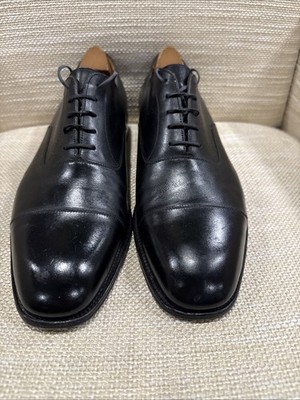 sz 10.5US / 9.5c UK JM WESTON Brown Leather 300 Cap Toe Oxford Lace up Men Shoes