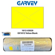 Genuine Garvey GX1812 Yellow Pricing Labels, 11 Rolls 14,000 Labels 1812-03020