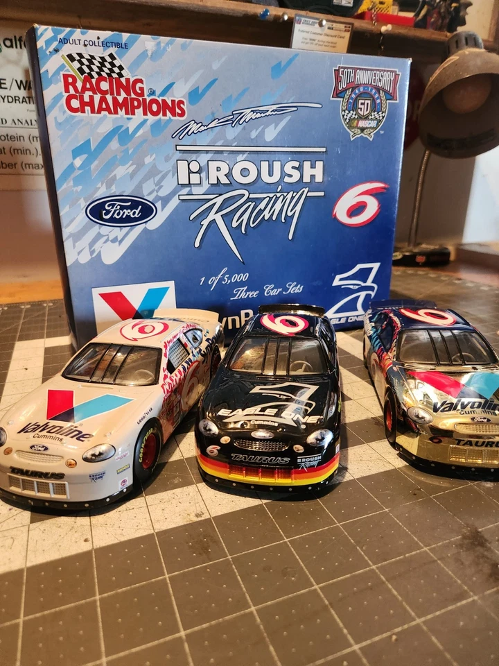  Roush Mark Martin No.6 Racing Champions 3 Car Set New In Box Serial No. 3555 - Image 3 of 4
