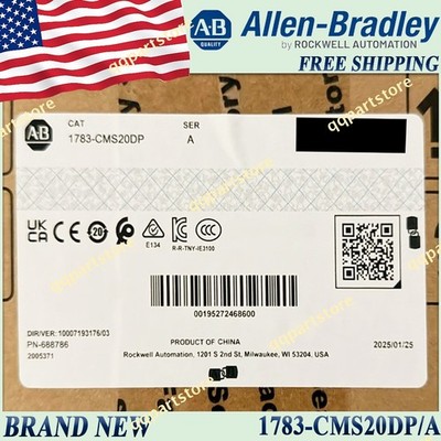 Brand New Sealed AB 1783-CMS20DP/A Stratix 5200 20 Port Switch 1783-CMS20DP serA