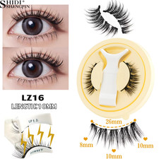 Magnetic Lashes Kit 1Pairs 3D Fake Mink Soft Natural Fluffy Manga Reusable