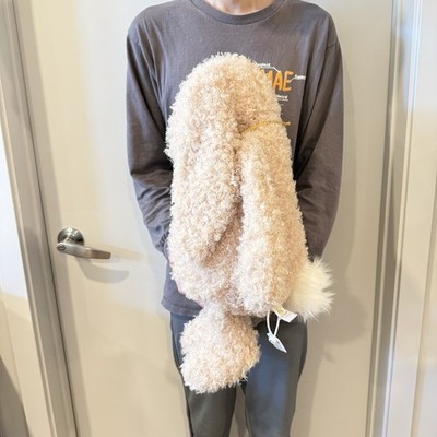 Jellycat HUGE Bashful Luxe Bunny Curly BNWT - Retired & Rare - 100