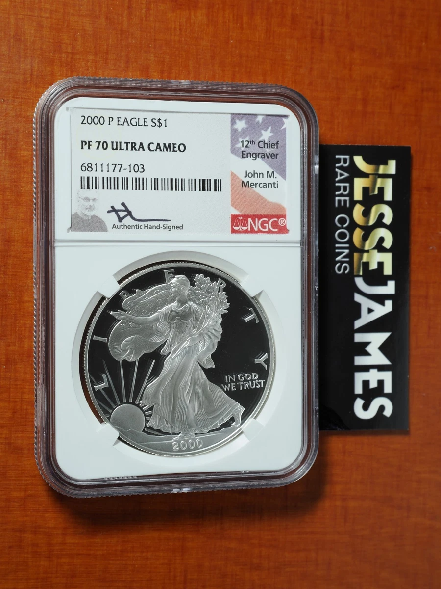 American Eagle PR 70 Graded 2000 Silver Bullion Coins for sale | eBay