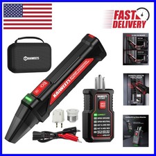 Portable Circuit Breaker Finder Outlet Tester with LED Alerts Carrying Case