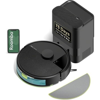 Self-Emptying Robot Vacuum and Mop Combo for 75 Days Strong Suction for All