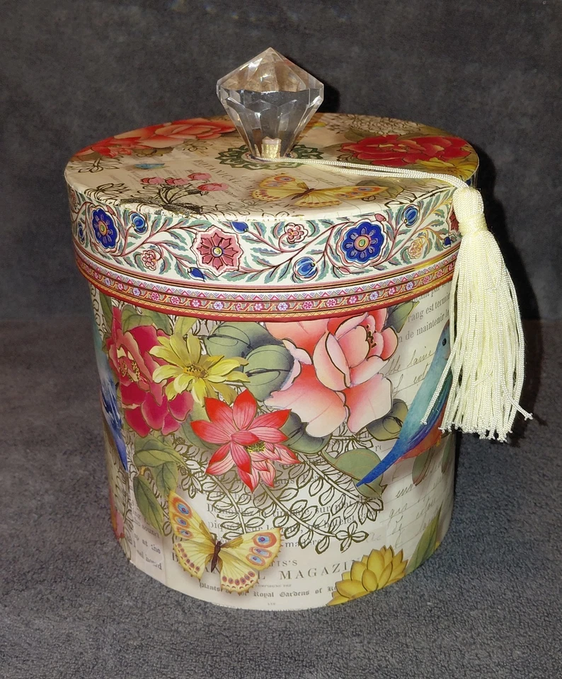 Pooch & Sweetheart Bath Tissue Holder Blue Bird Garden Box Punch Studio - Image 2 of 4