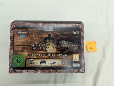 Monster Hunter 3 Tri Nintendo Wii Ultimate Hunter Pack Komplett UK PAL Selten
