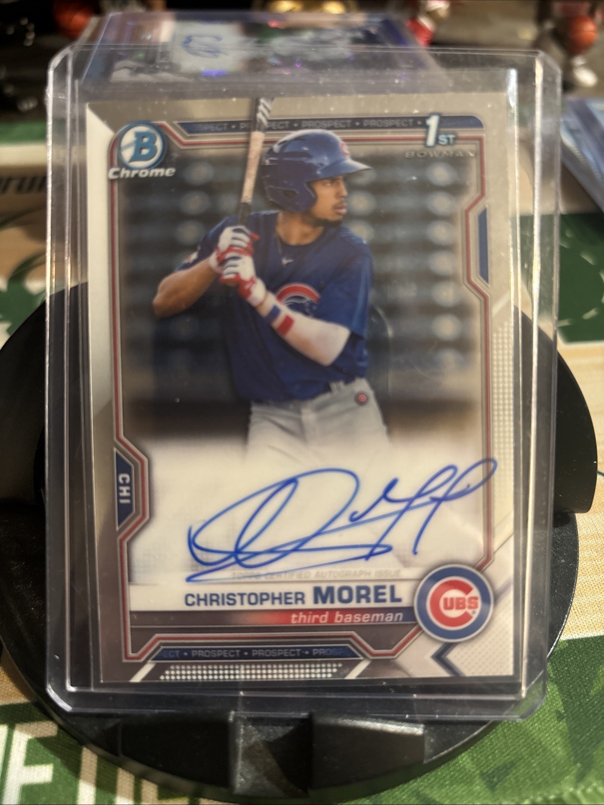 2021 Bowman Chrome - Prospect Autographs Christopher Morel #CPA-CMO (AU, RC) LD
