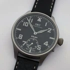Rare Big Swiss Military Wristwatch IWC Schaffhausen Steel Case Pilots WW2 I