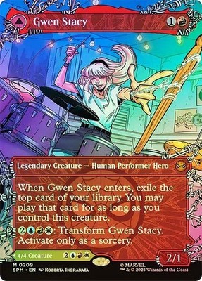 Gwen Stacy *Foil Borderless* - SPM-BF - NM - Magic The Gathering - MTG