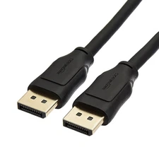 Amazon Basics DisplayPort 1.4 Cable, 8K@60Hz, 4K@120Hz, 6ft, Black - USED