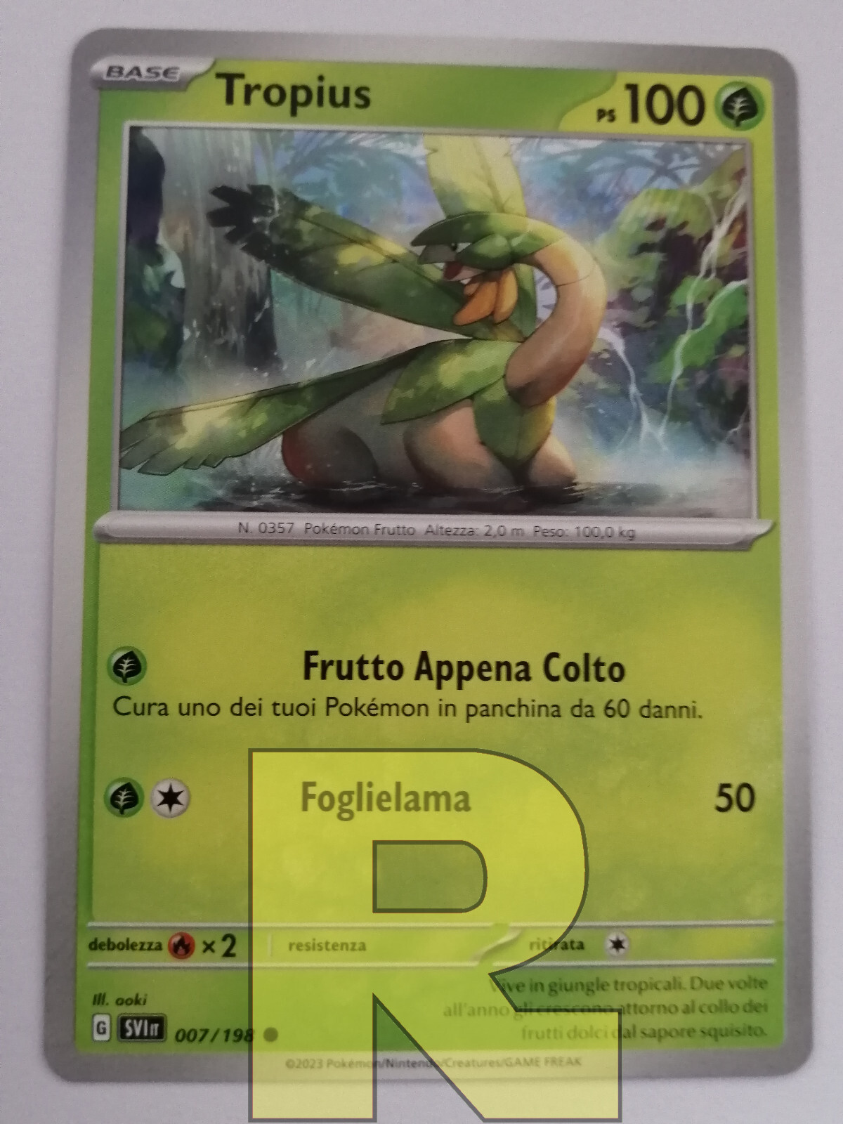 Tropius ® Scarlet & Violet SVI 007/198 ® Common ® Pokemon ® Italian