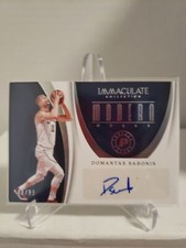 2017-18 Immaculate Modern Marks Auto /99 Domantas Sabonis #MK-DSB KINGS Sec Year