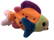 TY Beanie Babies LIPS The Fish Stuffed Animal Toy NWT