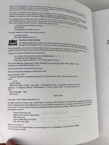 Fuzzing : Brute Force Vulnerability Discovery by Adam Greene, Michael Sutton and - Picture 4 of 7