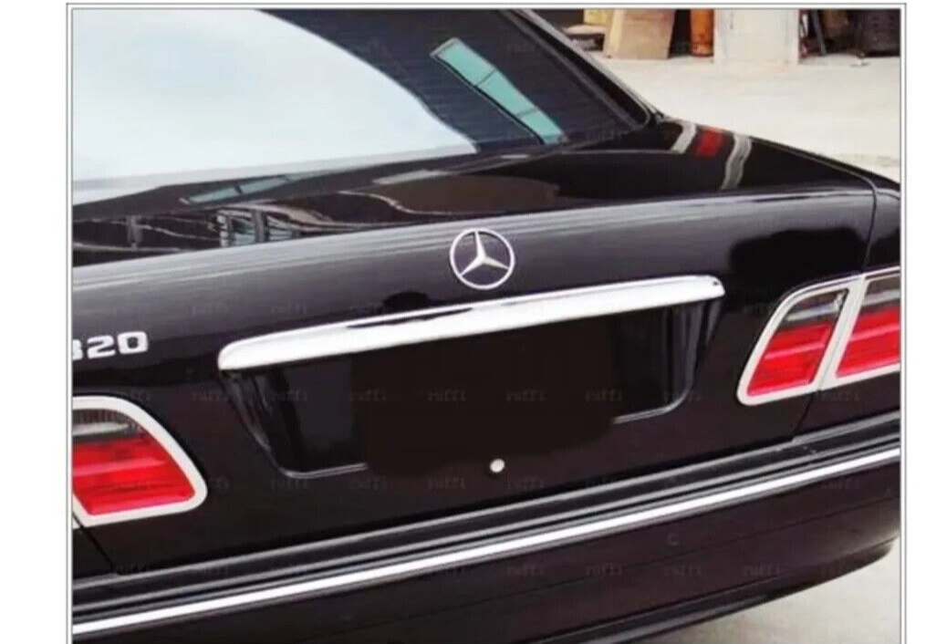 For Mercedes-Benz W210 Chrome Lath Trim Strip Lid Trunk Rear Cover