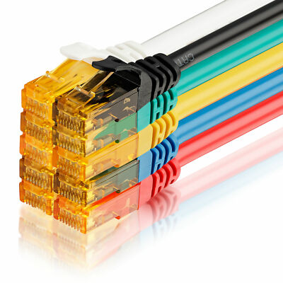 10x CAT 6 Ethernet Kabel Patchkabel Netzwerkkabel LAN Kabel 1,5m farbig SEBSON