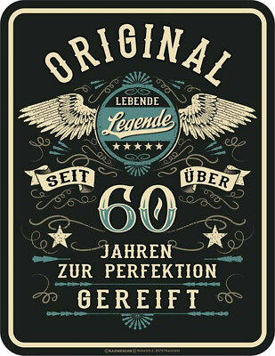 60.Geburtstag Blechschilder Original seit über 60 Jahren Sprüche-Schild Geschenk