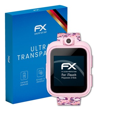 atFoliX 3x Displayschutzfolie für iTouch Playzoom 2 Kids Schutzfolie klar Folie