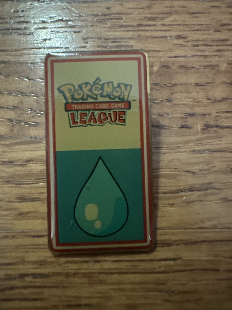 Vintage POKEMON LEAGUE Water Lapel PIN Rare Trading Card Game Rare 1999  Wizards