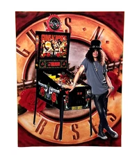 Data East Guns N Roses Pinball Flyer Original 90s Promo Game Art Slash Vintage
