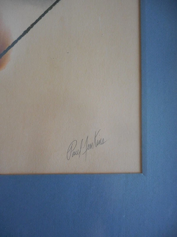 Impresión Litográfica Offset Hoja Paul Jenkins Enmarcada Medidas 20,5" x 16,5" Foto 2 de 3